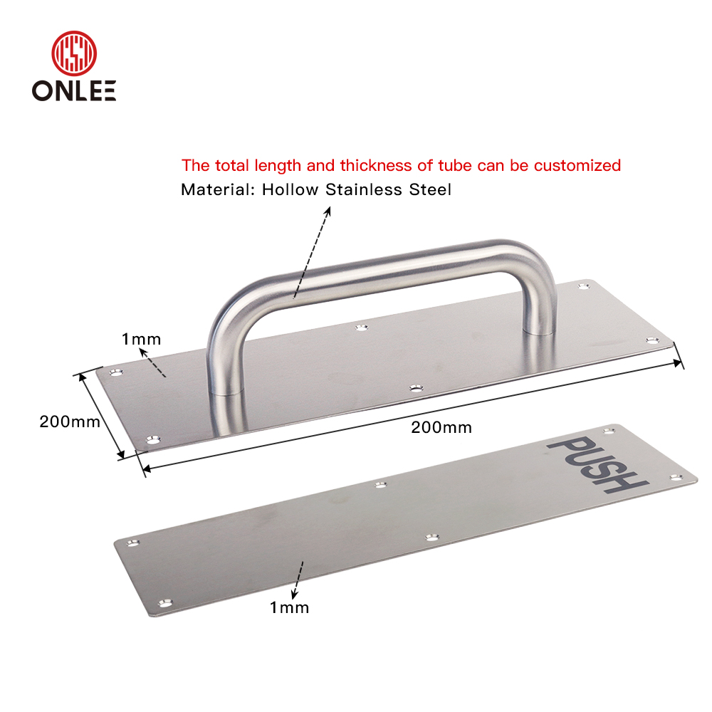 Ss One Set Pull And Push Big Plate Handle Drawing Ss One Set Pull And Push Big Plate Handle Drawing